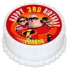 The Incredibles Edible Cake Image Topper Personalized Picture 8 Inches Round