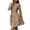 Khaki, variant on Quinlirra Womens Sweater Dress Women's Round Neck Waist Cinched Knitted Sweater Dress Green M