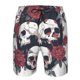 thumbnail image 3 of Balery Gothic Skulls And Roses Traje de Baño Estilo Hawaiano para Hombre, Shorts de Secado Rápido con Bolsillos-Large, 3 of 6