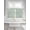 White Emerald Green, variant on Green Ivy Leaves 2 Panel Kitchen Curtains for Small Windows, Spring Plants Botanical Modern Country Bathroom Tier Curtain, Short Window Treatment for Bedroom/Living Room 55"x24"