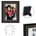 thumbnail image 3 of Cardinali Winston Tabletop Frame, 3 Pack, 8x10" Black with Gold Bead Picture Frame for Desk & Mantel Decor, Hand Finished Beaded Border, Easel Back, Shatter-Resistant Acrylic Glazing, Made in the USA, 3 of 7