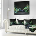 thumbnail image 3 of Designart Abstract Motion Banner - Contemporary Throw Pillow - 18x18, 3 of 5