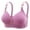 Purple, variant on Women's Large Size Without Steel Ring for Comfortable and Breathable Gathering Women's Underwear Without Thin Cup Glossy Text Bra Women Bras 46