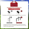 thumbnail image 2 of 2 Pack Shepherds Hook for Garden Outdoor 48 inch 1/2 inch Thick for Hanging Solar Lights, Lanterns, Bird Feeders, Metal Hanger Hook.U.S. Patent., 2 of 6