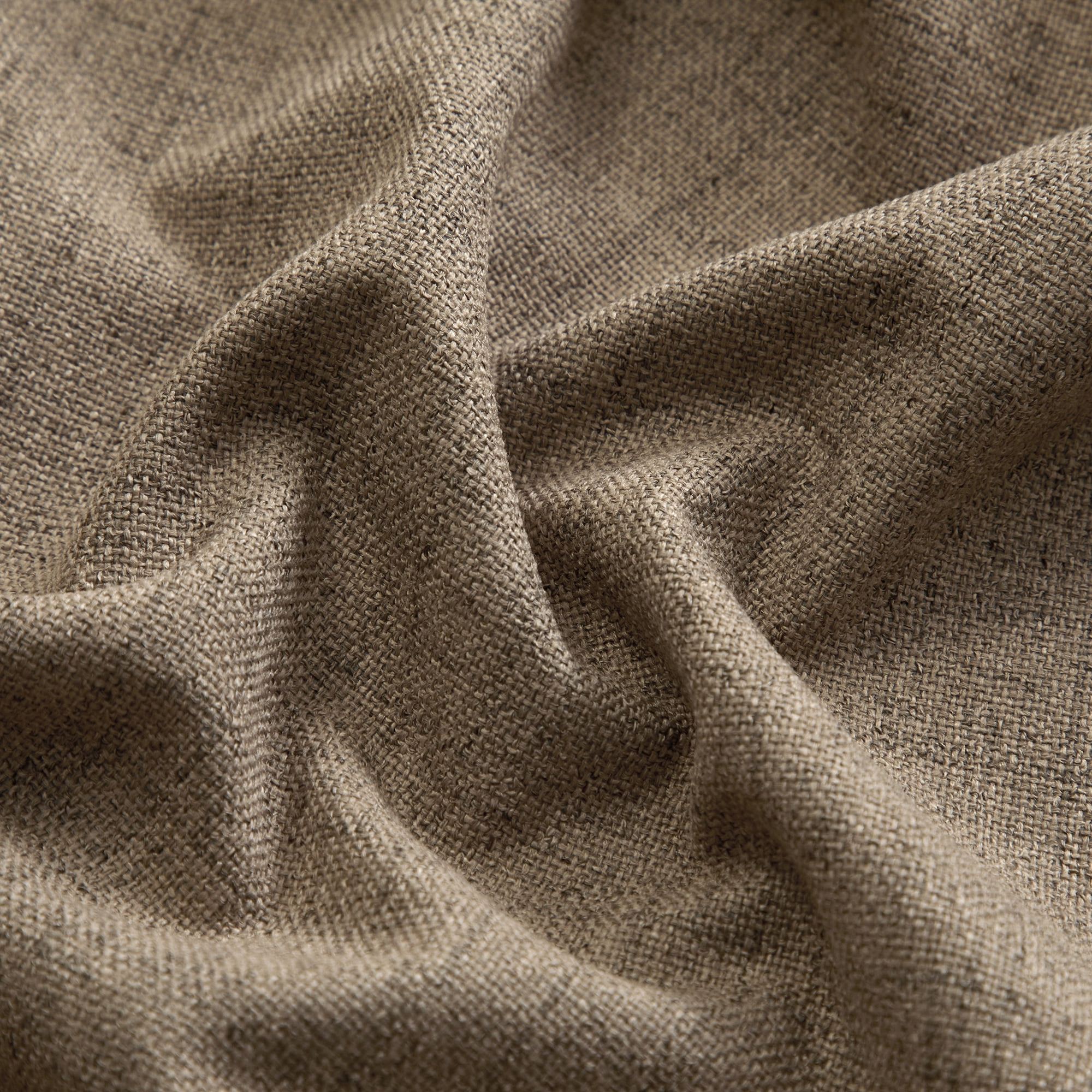Mainstays Solid Twill Blackout Curtain Panel and Sheers, Set of 4, Brown Bag, 27.5" W x 84" L