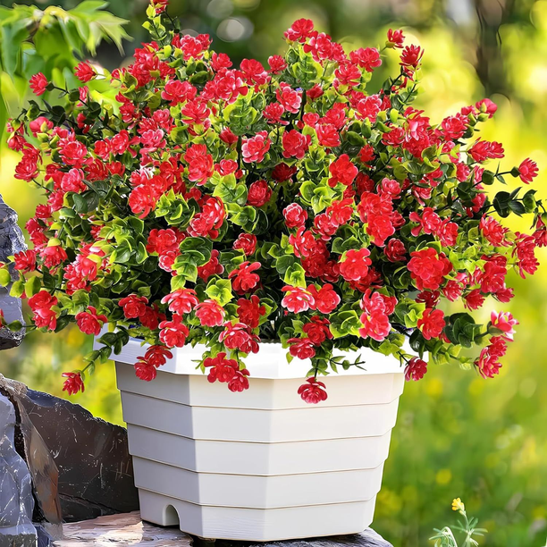 Césped artificial de Milán, hojas de eucalipto de plástico, planta de loto artificial, suministros de jardinería de pared, flores decorativas