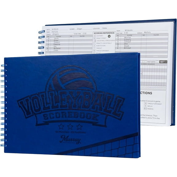 Murray Sporting Goods Premium Volleyball Scorebook - 60 Matches