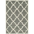 thumbnail image 2 of SAFAVIEH Chatham Franklin Geometric Wool Area Rug, Dark Gray/Ivory, 4' x 6', 2 of 8