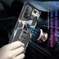 thumbnail image 3 of Funda protectora magnética de TPU + PC con soporte para Samsung Galaxy A52 4g/5g con armadura de camuflaje a prueba de golpes, 3 of 5