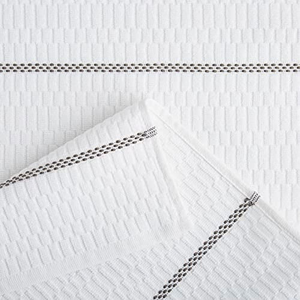 Clorox Clorox White & Beige Checkerboard-Accent Kitchen Towel