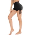 thumbnail image 4 of Pantalones cortos de yoga para mujer con cordón, cintura alta, deportes, entrenamiento físico, corre Abanopi Pantalones cortos deportivos, 4 of 7