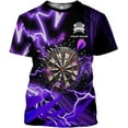 thumbnail image 3 of Personalized Dart Shirts Men Women 3D Polo Custom Name Team Jersey Funny Dartboard Shirt S-5XL Gifts (Purple, M), 3 of 7