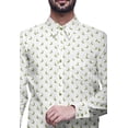 thumbnail image 4 of BESTMAN Chemise en Coton Imprimée avec Poches Col Évasé Chemise Formelle Boutonnée, 4 of 5