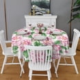 thumbnail image 2 of Pioneer Flower Floral Print Pattern Round Tablecloth 60"x60",Wrinkle Wipeable Table Cloth for Kitchen Dining Room Picnic Patio Party, 2 of 6
