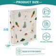 thumbnail image 4 of Haosy Hardcover 3 Ring Binder 1.5 Inch Ring Decorative Binder Organizer for Home School Office, Cartoon Rabbits Carrots Mushroom, 4 of 10
