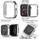 thumbnail image 3 of Compatible con Apple Watch Band de 40 mm con estuche para mujer, correa de pulsera de metal de repuesto para joyería con 2 paquetes de cubierta protectora de PC Bling para iWatch Series 6/5/4 (plateado) ER, 3 of 6
