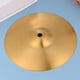 thumbnail image 4 of Platillos de latón de 8 pulgadas para crash, ride y hi-hat, ideales para principiantes (dorados)., 4 of 7