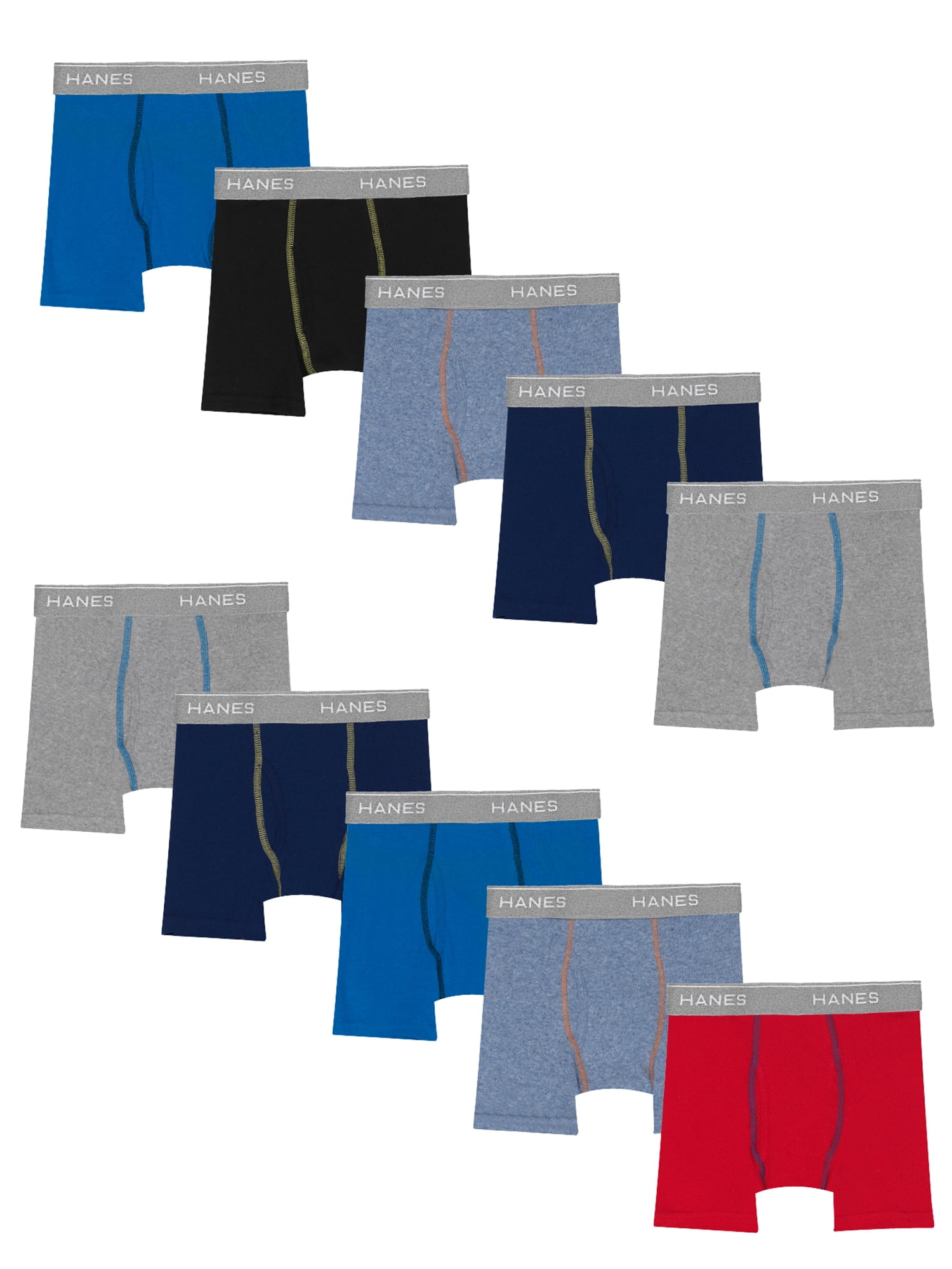 hanes 10 pack boxer briefs