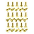 thumbnail image 1 of Unique Bargains Brass Hex Bolts, M6x14mm 30 Pack Fully Thread Grade 4.8 Machine Screws, 1 of 4