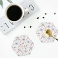 thumbnail image 4 of Honeii Cute Koala print Leather Coaster Set of 4, ideal for safeguarding your furniture from drinks spills and effortless cleanup-Hexagon, 4 of 6