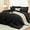 Black, variant on 7 Pieces Full Comforter Set, Soft Bed in a Bag Full Size, All Season Bedding Set with Comforter, Flat Sheet, Fitted Sheet, Pillowcases & Shams, Light Grey