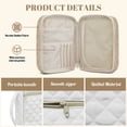 thumbnail image 5 of ZUXONGSY Eagle Forest Snow Mountain Print Bible Cover for Women Quilted Bible Bag Portable Scripture Bag with Handle Handbag for Daily Commuter, 5 of 7