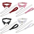 thumbnail image 3 of Collier de cou en cheptel en similicuir, Collier rétro à col clouté Rasker Punk Rasker avec laisse, 3 of 8