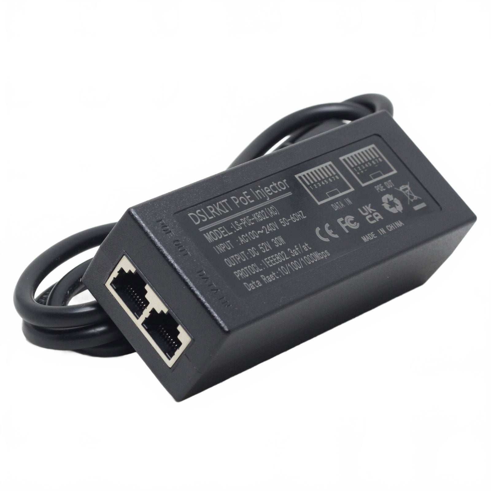 HQRP 48V Gigabit POE Injector IEEE 802.3AT for Cisco AIRONET 1140