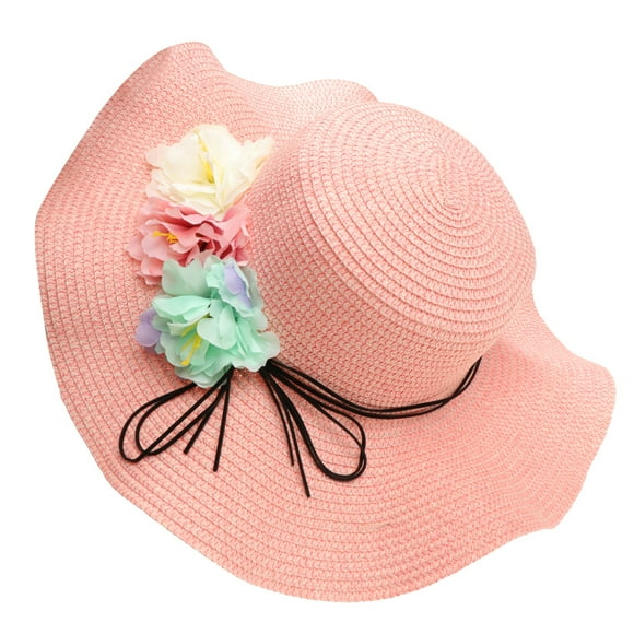 Prettyia Verano Mujer Trilby Fedora Beach Floppy Fold Sombrero para el sol rosado Sunnimix Gorra Derby para mujer