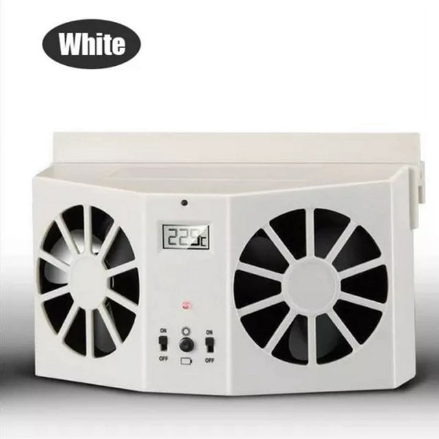 Solar Car Exhaust Fan Multipurpose Vehicle Ventilator Portable Radiator Cooling Fan
