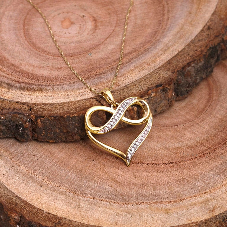Infinity heart necklace walmart new arrivals