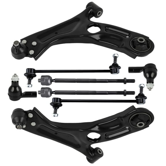 SCITOO 8pcs Front Suspension Kit Lower Control Arm with Ball Joint fit 2012-2020 for Chevy Sonic Outer Inner Tie Rod End Sway Bar Link