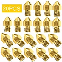 Viflosae 20Pcs 3D Nozzle Accessory MK8 0.4mm For CR-10 For Ender 3 For Anet A8 Electronics Gadgets