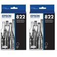 thumbnail image 1 of Cartucho de tinta Epson T822 DuraBrite Ultra Black (T822120-S) x2, 1 of 5