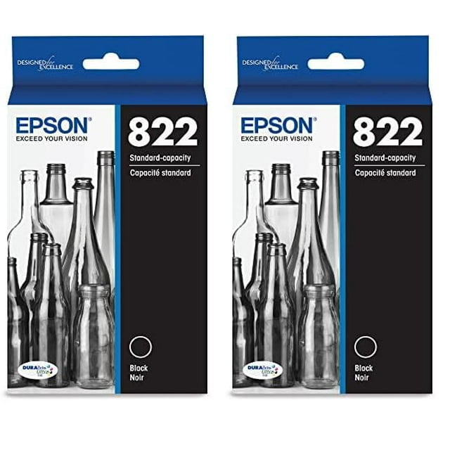 Cartucho de tinta Epson T822 DuraBrite Ultra Black (T822120-S) x2