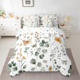 thumbnail image 2 of Homewish Boho Butterfly Moth 7-Piece Bedding Comforter Set,Rustic Leaves King Bedding Sets,Green White Bed Sheets For Kids,Ultra Soft Home Decor Reversible, 2 of 8
