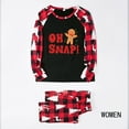 thumbnail image 3 of Oh Snap! Gingerbread Christmas Pajamas for Family and Dog, Plaid Holiday PJ Sets, Plus Size Available, 3 of 7