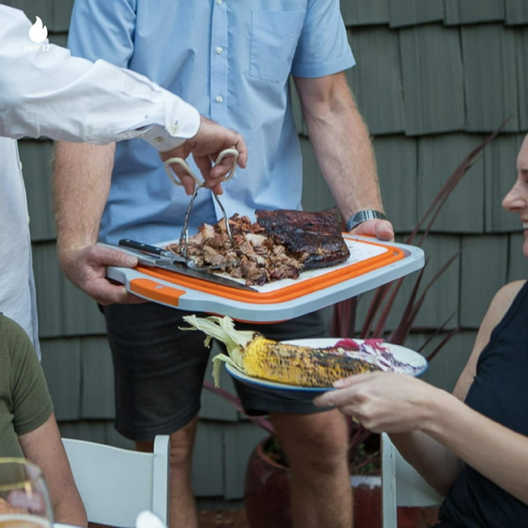 Drip EZ Collapsible BBQ Prep Tub Junior - Cutting Board & Lid - 1