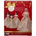 thumbnail image 7 of Barbie Signature 2025 Holiday Barbie Fashion Doll, Seasonal Collector, Blonde with Silver & Gold Gown, 7 of 7