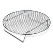 Chrome-Plated Cross-wire Cooling Rack, Wire Pan Grate, Baking Rack, Icing Rack, Round Shape, 2-Height Adjusting Legs - 10 Â½ Inch Diameter (1)