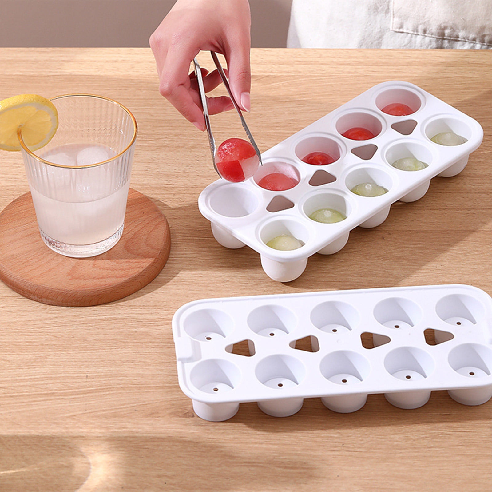 Ice Design Tray, Easy Operation Ice Cubes Stamp Plates Quick and Effortless  Ice moldss Craft Trays Easy to Wash Water Stains Brass Ice Cube Maker