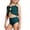 Style1-Blue girl swimsuits, variant on High Waisted Bikini Sets for Teen Girls Adjustable Straps 2 Piece Swumsuit Summer Solid Color Bathing Suit Beach Swimwear for Teen and Junior 2-12 Years