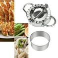 thumbnail image 1 of Dvkptbk Slicer Cutting Tools Stainless Steel Dumpling Maker Dough Cutter Dumpling Mould Home & Garden, 1 of 7