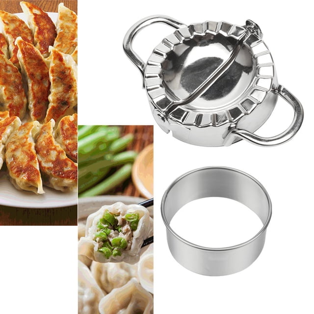 Dvkptbk Slicer Cutting Tools Stainless Steel Dumpling Maker Dough Cutter Dumpling Mould Home & Garden