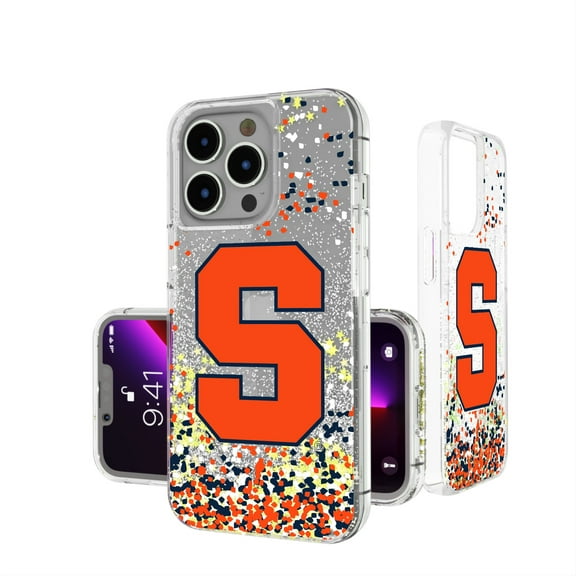 Syracuse Orange iPhone Glitter Confetti Design Case
