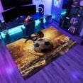 thumbnail image 2 of Sports Soccer Area Rugs, Football Theme Carpet, Washable Non Slip Low Pile Soft Rug for Bedroom Entryway Decor Mat 3ftx4ft, 2 of 8