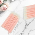 thumbnail image 4 of Unique Bargains 50 Pcs Disposable Solid Rod Lip Brush for Vacation Light Pink Plastic Flocking, 4 of 5