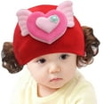 thumbnail image 2 of Ludlz Infant Baby Winter Hat Beanies Crochet Warm Knitted Wig Hat, 2 of 2