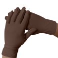 thumbnail image 3 of 3 Pairs Solid Color Cotton Gloves, Reusable Multi-Purpose Work Gloves, Soft Elastic Hand Protection for Jewelry Handling, Costume Events, and Formal Occasions Coffee, 3 of 3