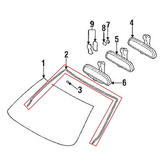 Weatherstrip Seal, Windshield Cover, Auto Windshield Weather Stripping Seal Strip Windshield Moulding Trim Seal For Auto Repair Shop